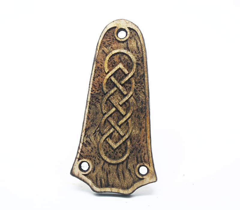 Truss Rod Cover Carved Celtic mango Fits Taylor guitar gs mini t5 image 1