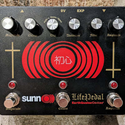 EarthQuaker Devices Sunn O))) Life Pedal Octave Distortion + Booster V3 - Black / Red for sale