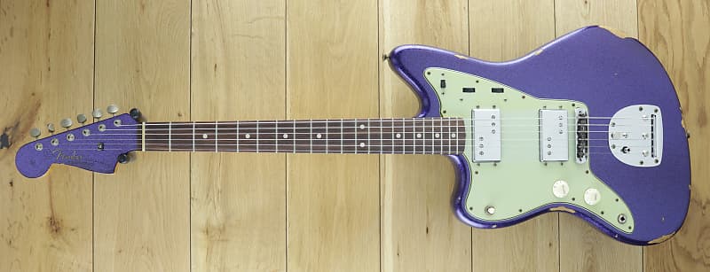 Fender Custom Shop Dealer Select CuNiFe Wide Range Jazzmaster Relic Purple Sparkle, Left Handed R127781 image 1
