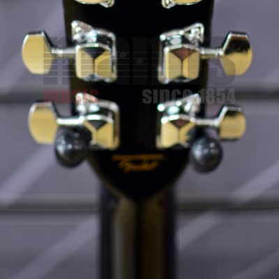Fender Squier SA-105CE Dreadnought Black Electro Acoustic Guitar image 5