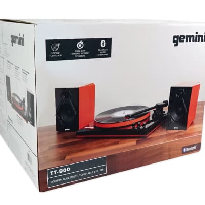 Gemini TT-900BR Vinyl Record Player Turntable+Dual Bluetooth Speakers+Headphones image 20