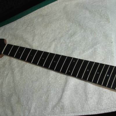 Loaded Guitar Neck...22 frets...satin black headstock....vintage tuners..#1. image 2