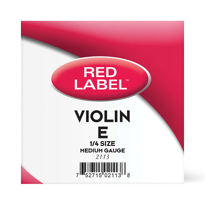 Red Label Violin Single String E 1/4 image 1