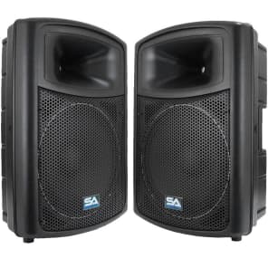 Seismic Audio NPS-15PAIR Passive 1x15" Lightweight Molded 350w Speakers (Pair)