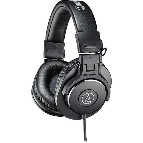 Audio-Technica ATH-M30X Professional Monitor Headphones  			