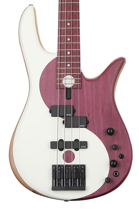 Fodera Yin Yang 4 Standard Purpleheart Bass Guitar Natural Reverb