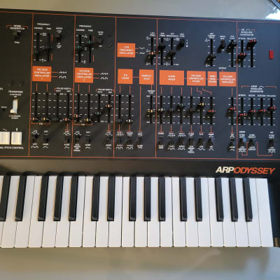 Korg ARP Odyssey Rev3 37-Slim Key Duophonic Analog Synthesizer 2015 - Present - Black/Orange