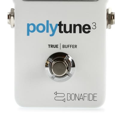 TC Electronic PolyTune 3 Polyphonic LED Guitar Tuner Pedal with Buffer  Bundle with Boss FS-7 Dual Foot Switch image 3