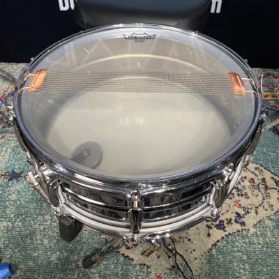 Ludwig - 14x5" Supraphonic, Trans Badge Snare Drum 1958-1959 - Chrome Over Brass. Stunning! image 15