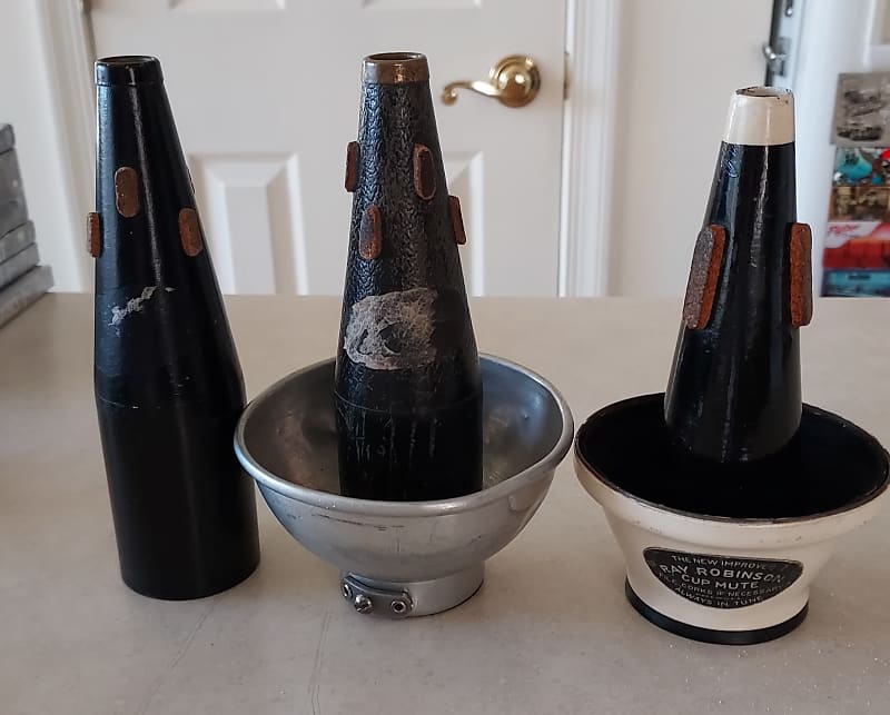 Ray Robinson Cup Mute 1940's & Shastock Cup mute 1930's w/ Reverb