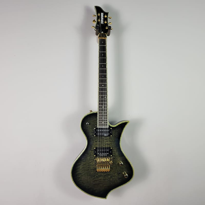 2009 Fernandes Ravelle Elite Tremolo With Sustainer - Trans Black