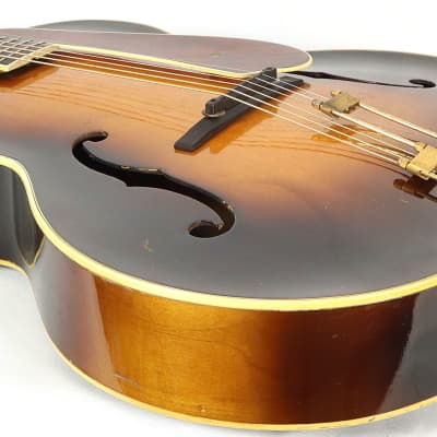 1943 Epiphone Broadway Sunburst Archtop Acoustic Guitar w/ OHSC Stunning! image 4