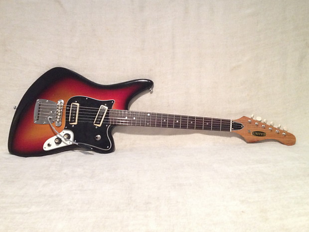 1968 Aria 1532T Sunburst Jaguar Guitar with Original Case