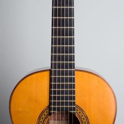 Del Pilar  Classical Guitar (1971), ser. #516, original black alligator grain hard shell case. image 8