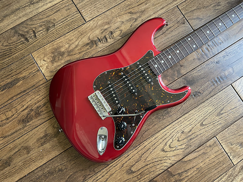 Awesome CIJ Fender Stratocaster Electric Guitar Red Sparkle Tortoise Fujigen ca. 2002 image 1