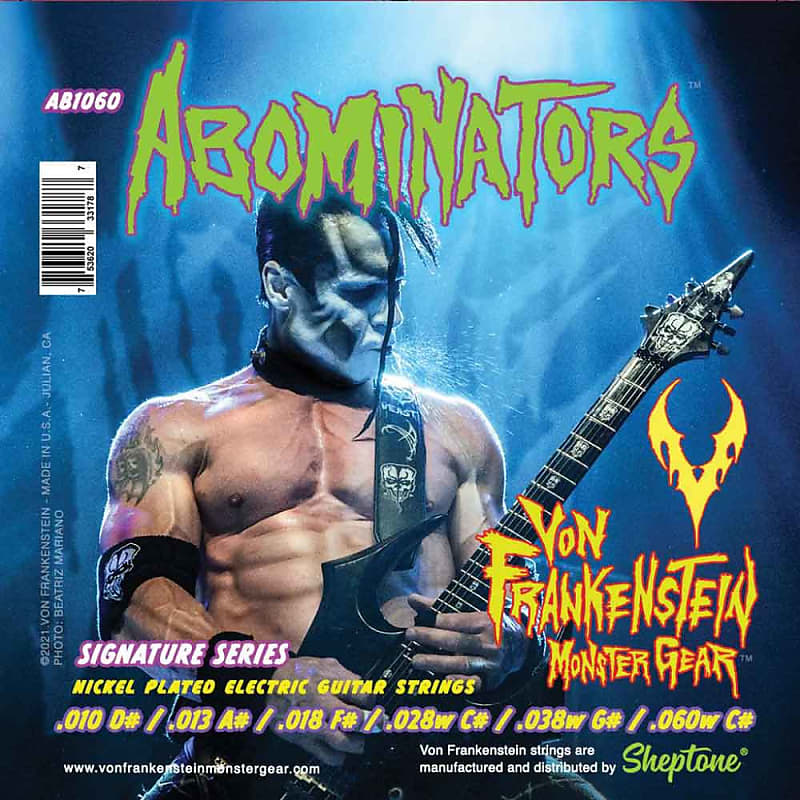 Doyle Wolfgang Von Frankenstein Guitar Strings Abominators Signature Set 10 60 Nickel Plated