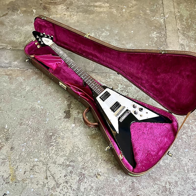 Gibson Flying V '67 1995 - Ebony original vintage USA | Reverb