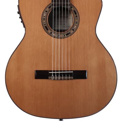 Kremona Performer Series Fiesta F65CW TLR Solid Cedar Top Nylon String Classical Acoustic Electric Guitar With Gig Bag image 3