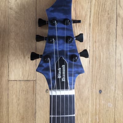 Black Diamond Custom Shop Xpro Sea blue guitar w/case Hand rubbed oil finish image 4