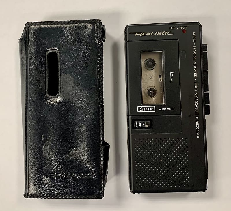 Realistic Microcassette Recorder made cheapest in Japan. New