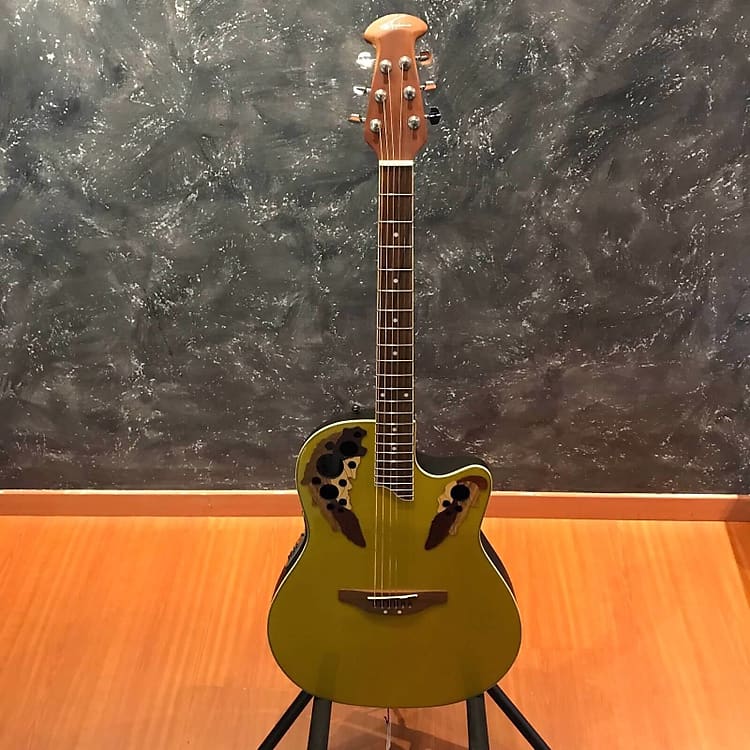 ギター applause by ovation AE248-RRB Ovation Applause AE248 Yellow Gloss Finish Acoustic Electric