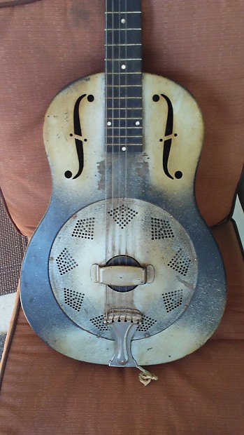 National Dobro Guitar 1934 Green Yellow