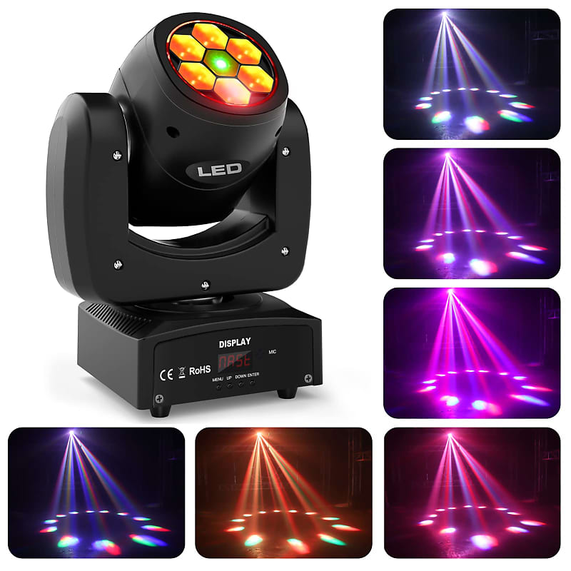 70W Moving Head Wash Mini Bühnenlicht DMX512 RGBW LED Spot DJ