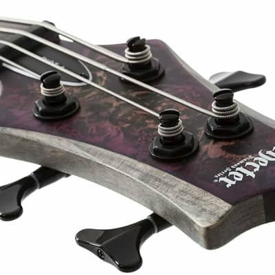 Schecter Riot-4 Bass 4-String Left-Hand Guitar (Aurora Burst) image 6