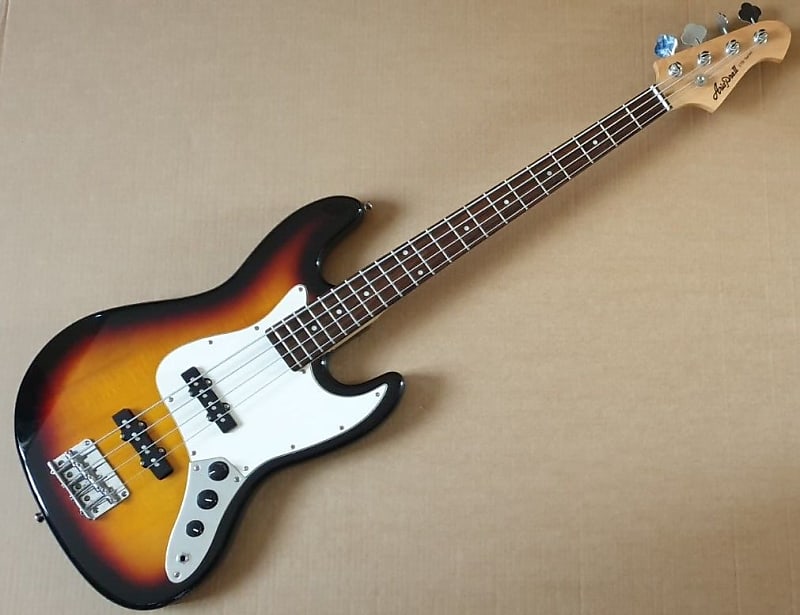 ARIA STB Series Electric Jazz Bass Sunburst | Reverb