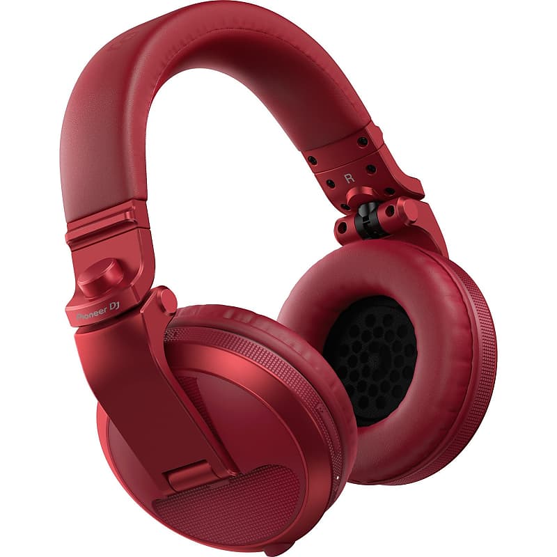 Pioneer DJ HDJ X5BT Over Ear DJ Headphones w Bluetooth Red Reverb