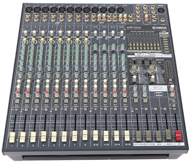 Yamaha EMX 5016CF 500w 16-Channel Powered Mixing Board w/ DSP | Reverb