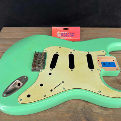 Real Life Relics Strat® Stratocaster® Body Aged Surf Green #1 image 5