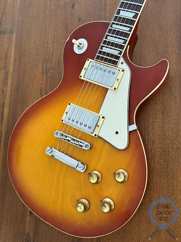 Greco, EG380 Guitar, Cherry Sunburst, Plain Top, Vintage