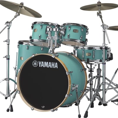 Yamaha SBP2F50 Stage Custom Birch 5-piece Shell Pack - Matte Surf Green (SCBIRCHSPMSGd1)