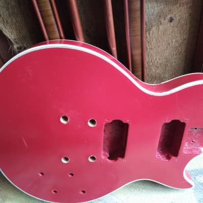 Bentley Red  Les Paul Bolt on Body 70s Japan Project Needs Work image 3