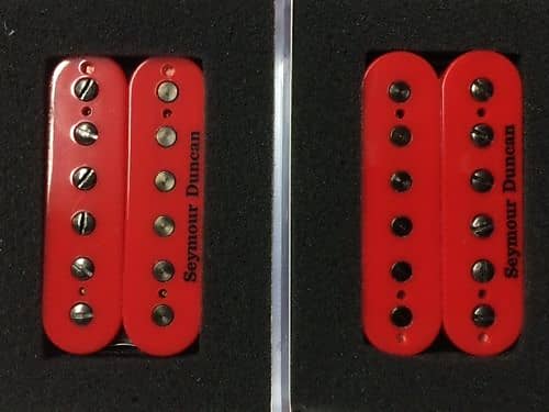 Seymour Duncan Pegasus Bridge & Sentient Neck 6 String Red Passive  Humbucker Guitar Pickup Set