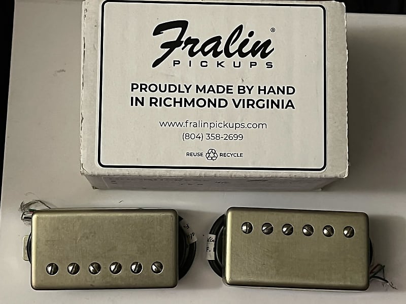 Lindy Fralin Pure P.A.F. Humbucker Set Raw Nickel | Reverb