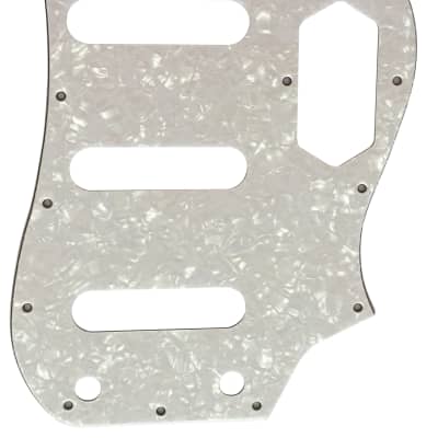 For Fender 4-Ply Squier Vintage Modified Bass VI Guitar Pickguard Scratch Plate, White Pearl image 1