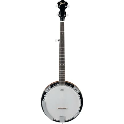 Ibanez B50 5 String Banjo, Mahogany, Resonator, Natural image 1