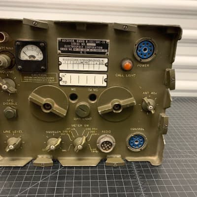 WW2 WWII Receiver Radio R-125 GRC-10 Electrospace Corp US image 3