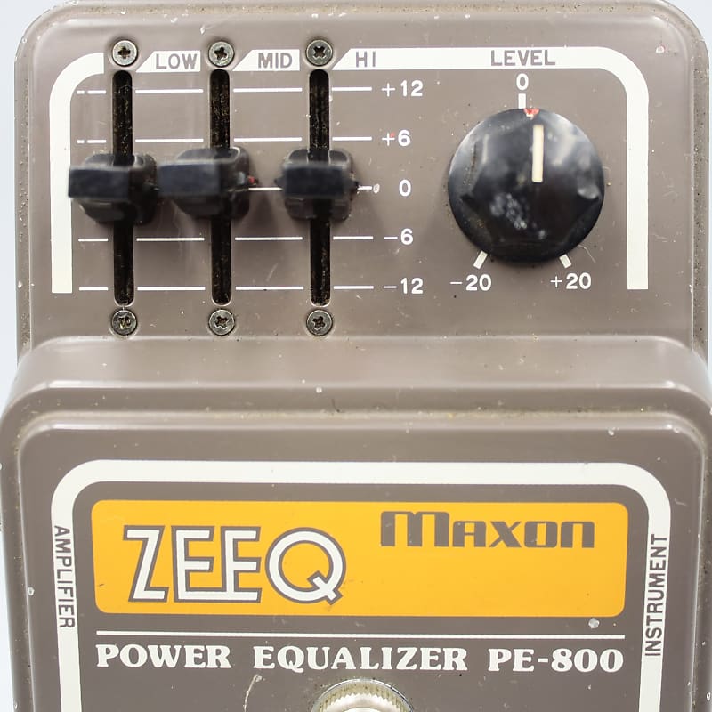 Maxon PE-800 ZEEQ Power Equalizer With Original Box Made in Japan Vintage  Guitar Effect Pedal