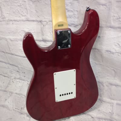 Jay Turser Red Strat Style Electric Guitar image 7