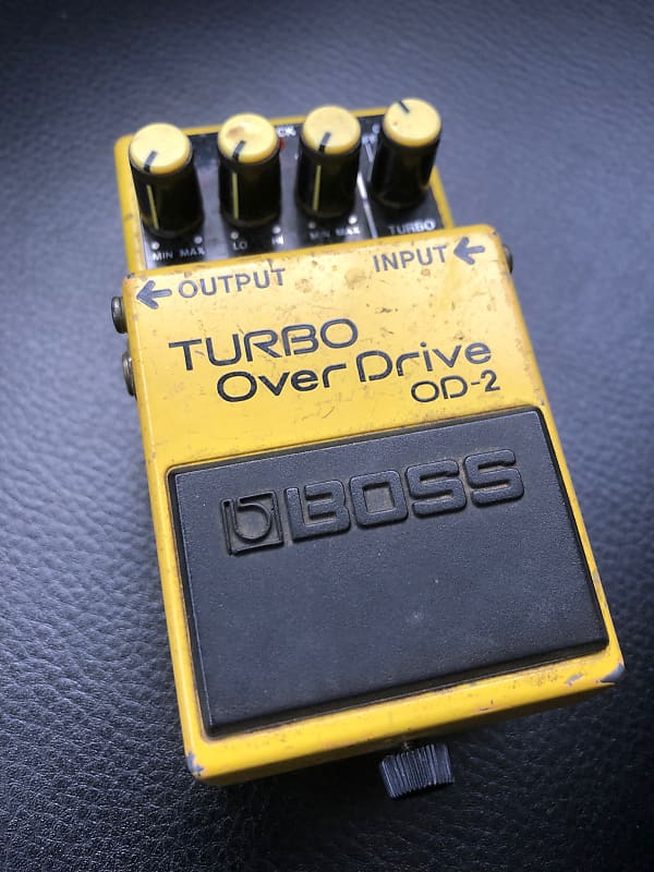 Boss OD-2 Turbo OverDrive (Black Label) 1988 - 1995 - Yellow