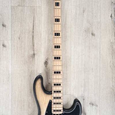 Mayones Jabba Bassic 4 Bass, Maple Fretboard, Trans Natural Black Burst Matt image 4