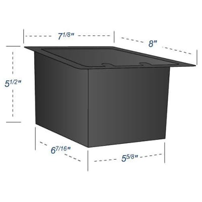 Elite Core Recessed Stage Pocket Floor Box w/ Customizable Blank Plate FB-BLANK image 2