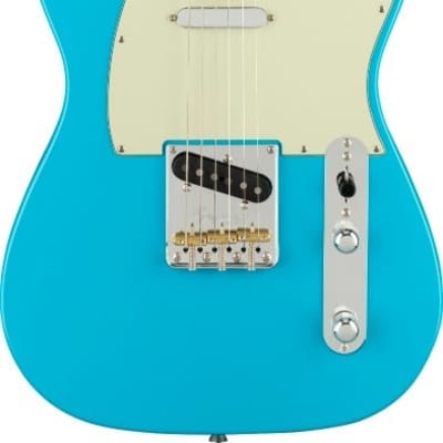 Fender American Professional II Telecaster Electric Guitar (Miami Blue, Maple Fretboard) image 3
