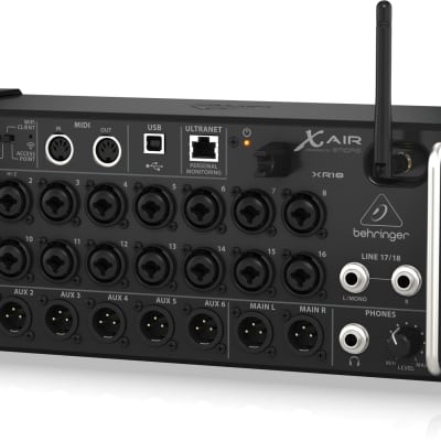 Behringer XR18 18-Channel, 12-Bus Digital Mixer for iPad/Android Tablets with 16 Programmable Midas Preamps, Integrated Wifi Module and Multi-Channel USB Audio Interface image 9