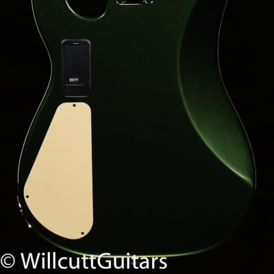 Charvel Pro-Mod San Dimas Bass JJ V Caramelized Lambo Green Metallic Bass Guitar - MC210627-9.25 lbs image 4