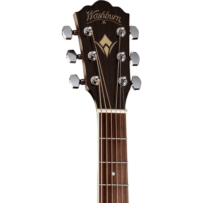 Washburn HD10SCE Heritage Series Dreadnought Cutaway Solid Spruce 6-String  Acoustic-Electric Guitar image 6