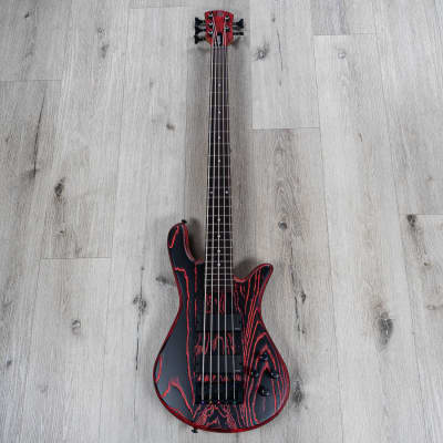 Spector NS Pulse 5 5-String Bass, EMG Pickups, Macassar Ebony, Cinder Red image 3